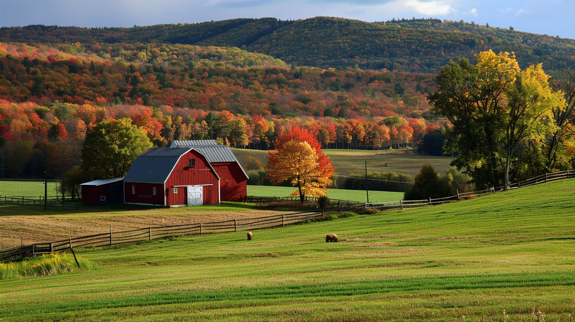 Tranquil Landscapes: Late Summer Early Fall Background