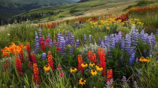 Late Summer Floral Beauty: 4K Desktop Background