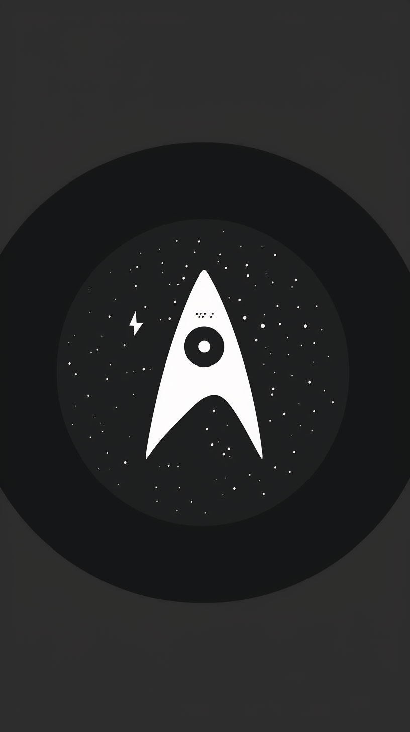 Elegant Star Trek iPhone Lock Screen Wallpaper