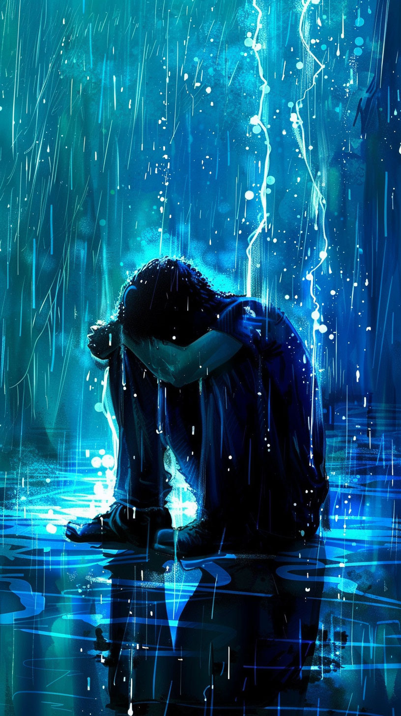 Emotional Portrait: Free HD Sad Boy Lock Screen Wallpaper