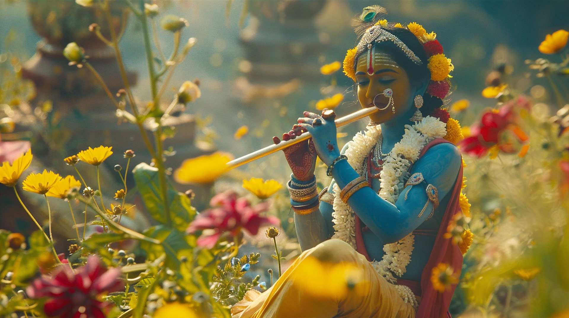 Lord Krishna Gita Teachings: HD Wallpaper