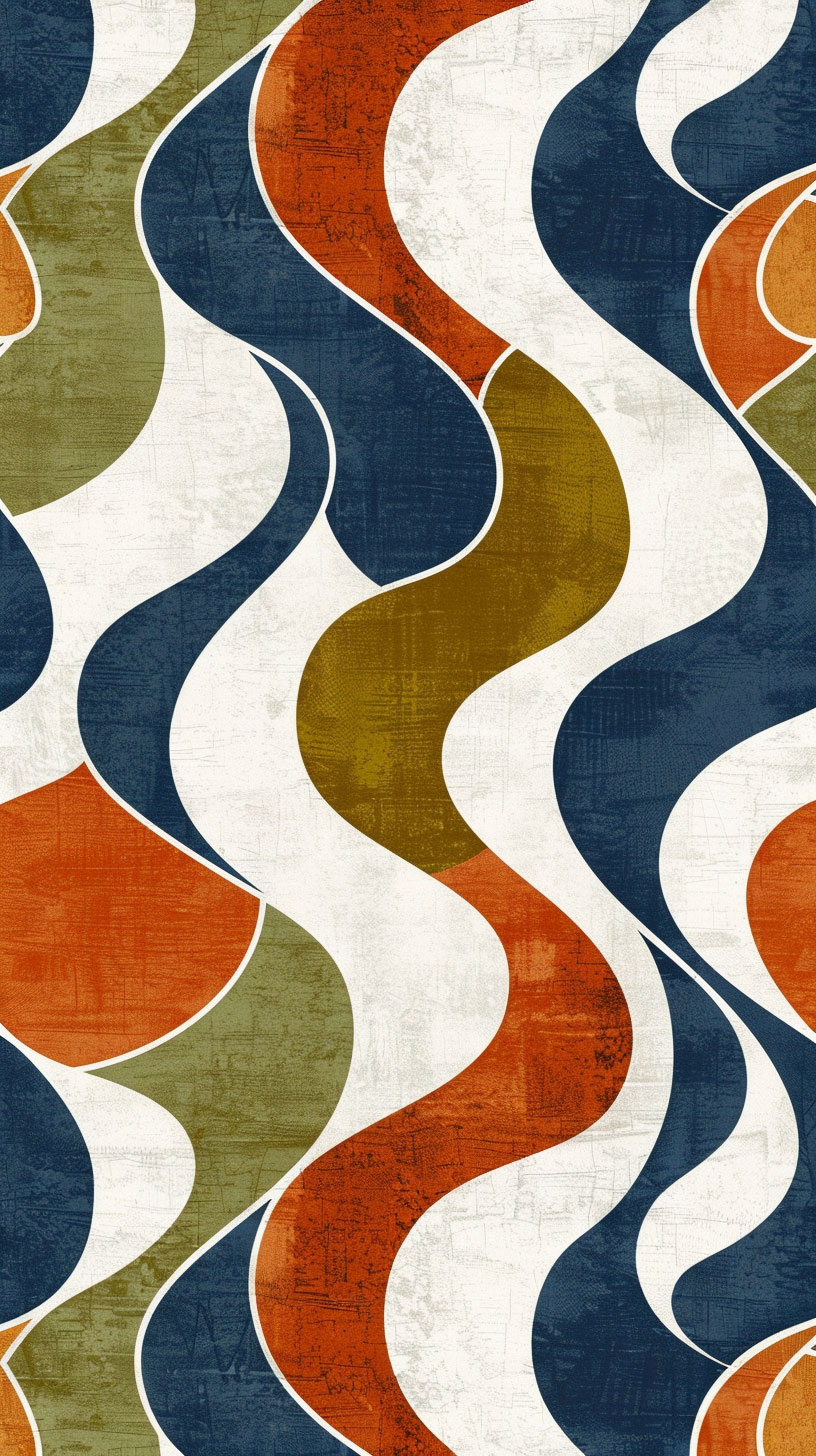 Retro Mid Century Modern Desktop Background for iPhone