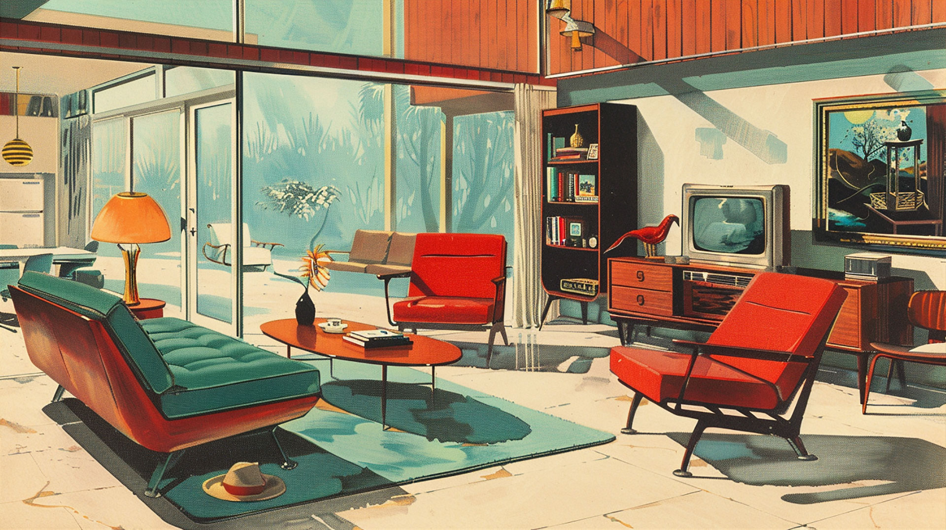 4K Mid Century Modern Wallpaper for Desktop Free