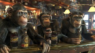 Free Download: AI Monkeys Smoking and Drinking HD Wallpaper