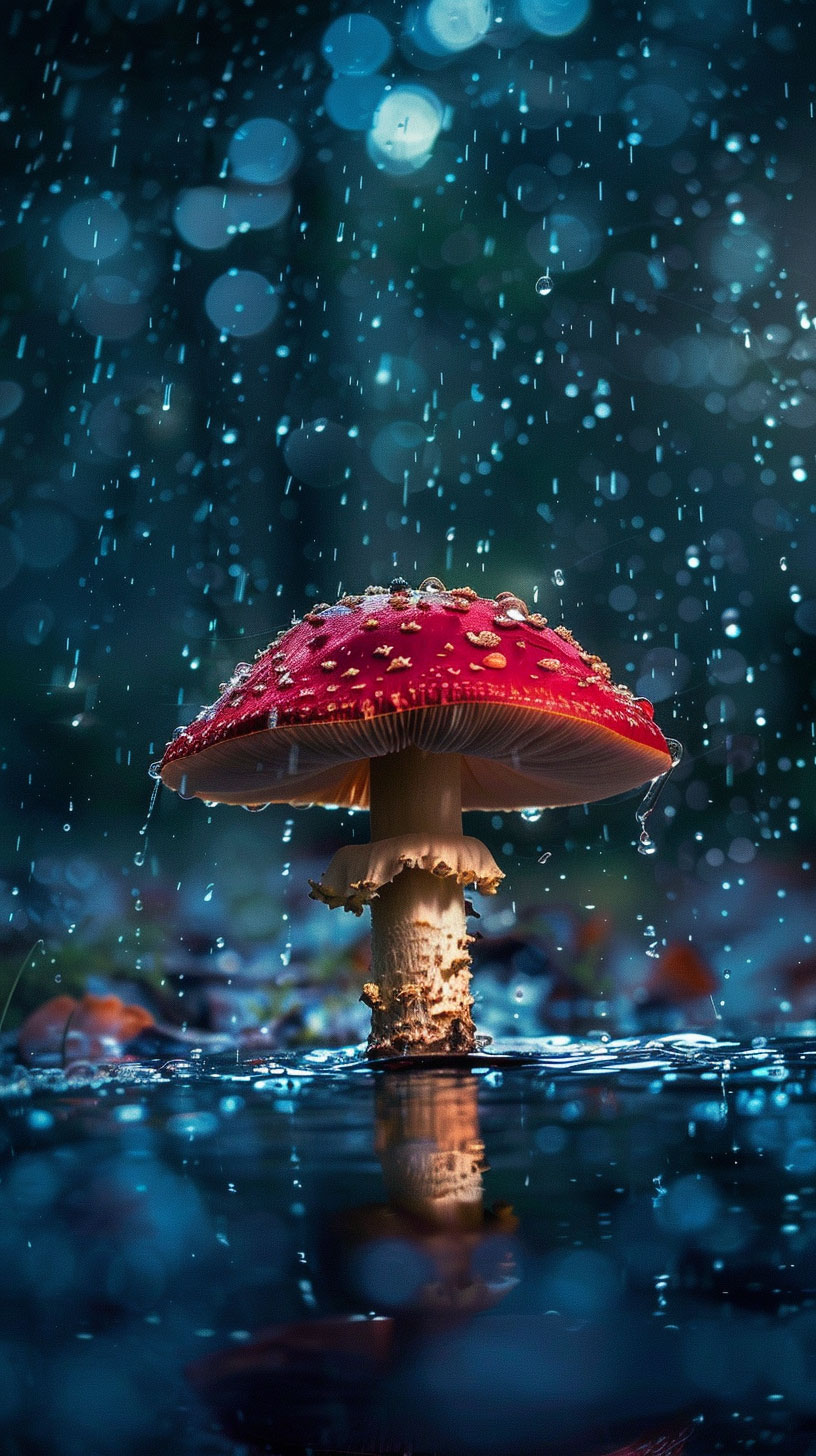 Nature-inspired Mushroom Wallpaper for Mobile