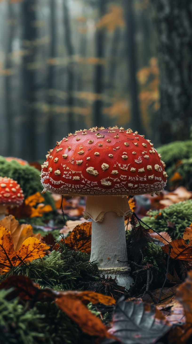 HD Mushroom Phone Wallpaper for iPhone & Android