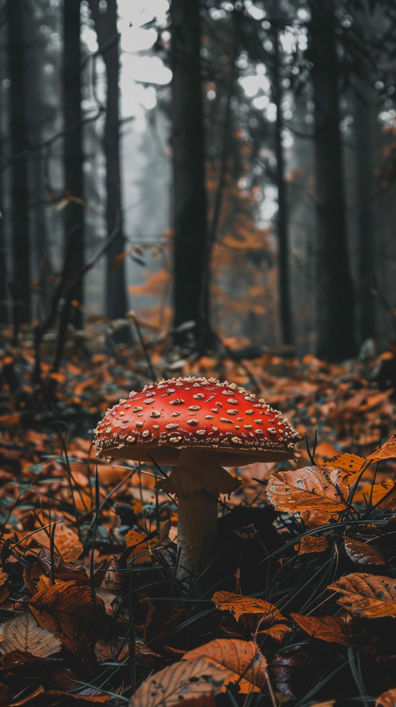 Aesthetic Mushroom Phone Wallpaper HD