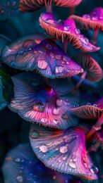 Captivating psychedelic mushroom wallpaper for iPhone 12