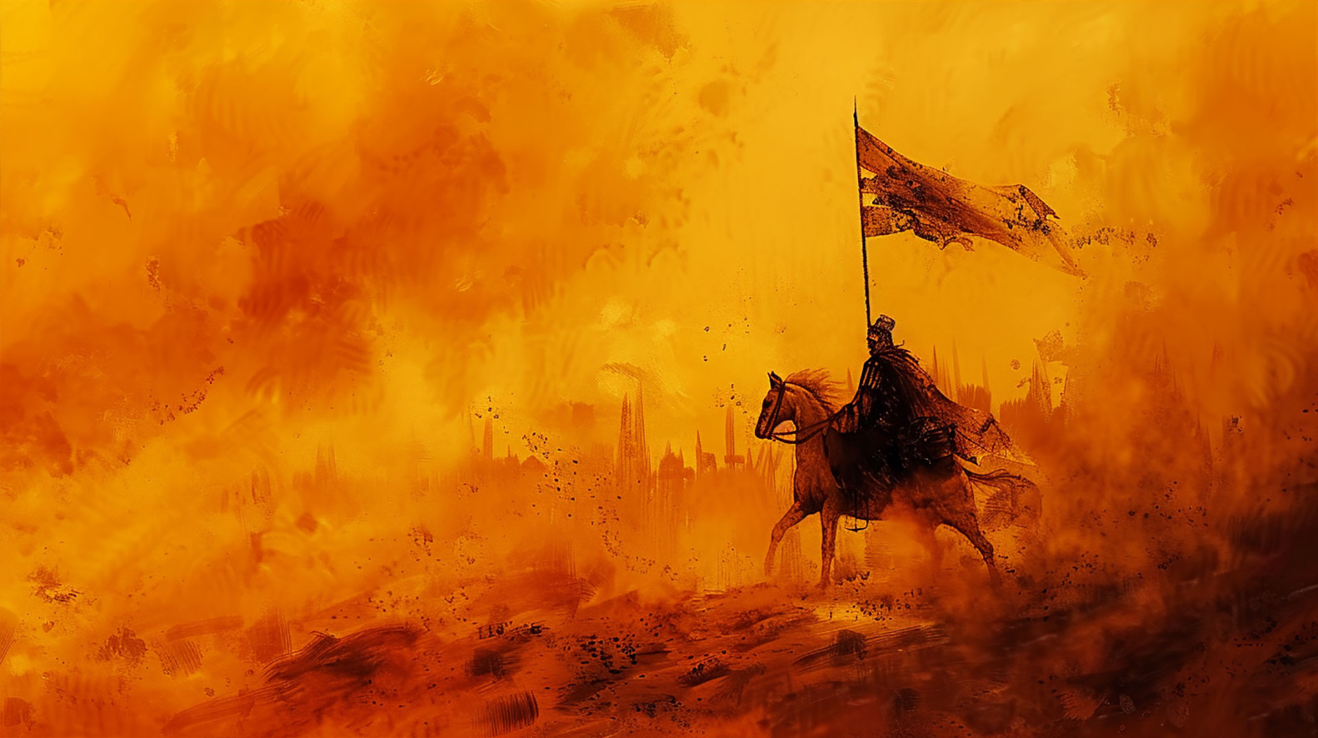 Gallant Muslim Hero: Desktop Wallpaper