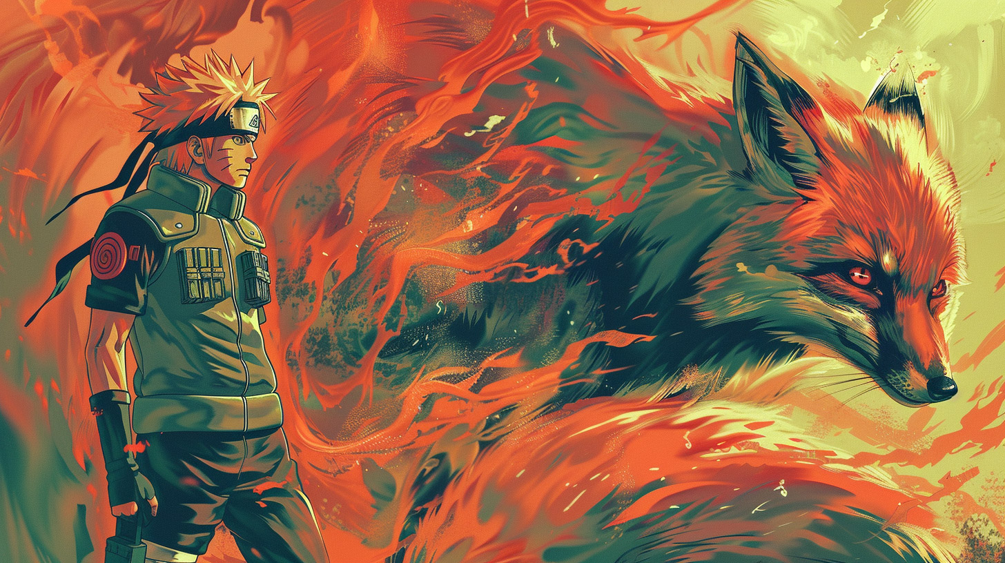 Ultra HD Naruto Nine-Tailed Fox Digital Background Images