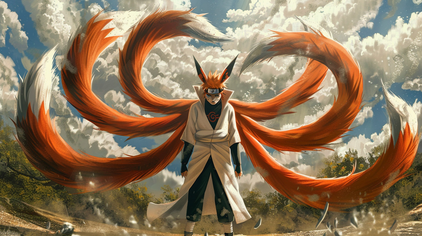 Naruto Nine-Tailed Fox HD Wallpaper for Desktop Background