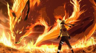 Stunning 8K Naruto Nine-Tailed Fox Desktop Background Photos