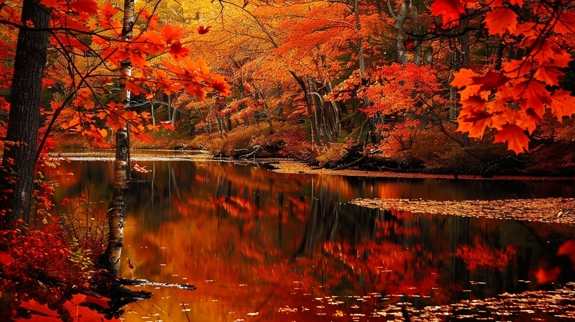 High-Resolution New England Fall Computer Wallpaper