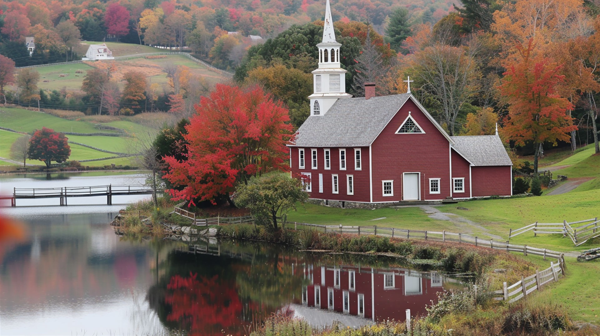 High-Quality New England Fall Desktop Wallpaper