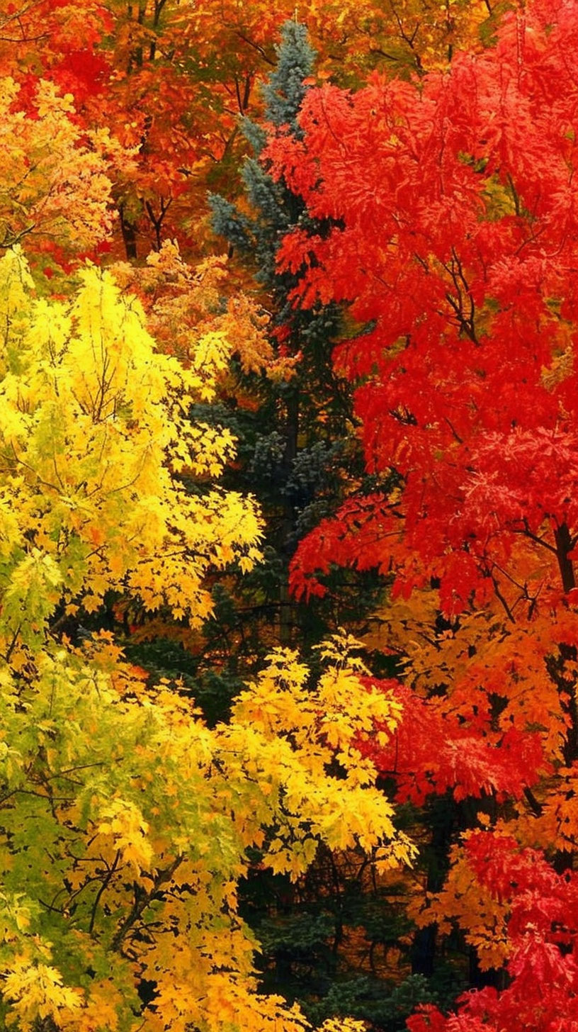 Vivo New England Fall Foliage Wallpaper for Mobile