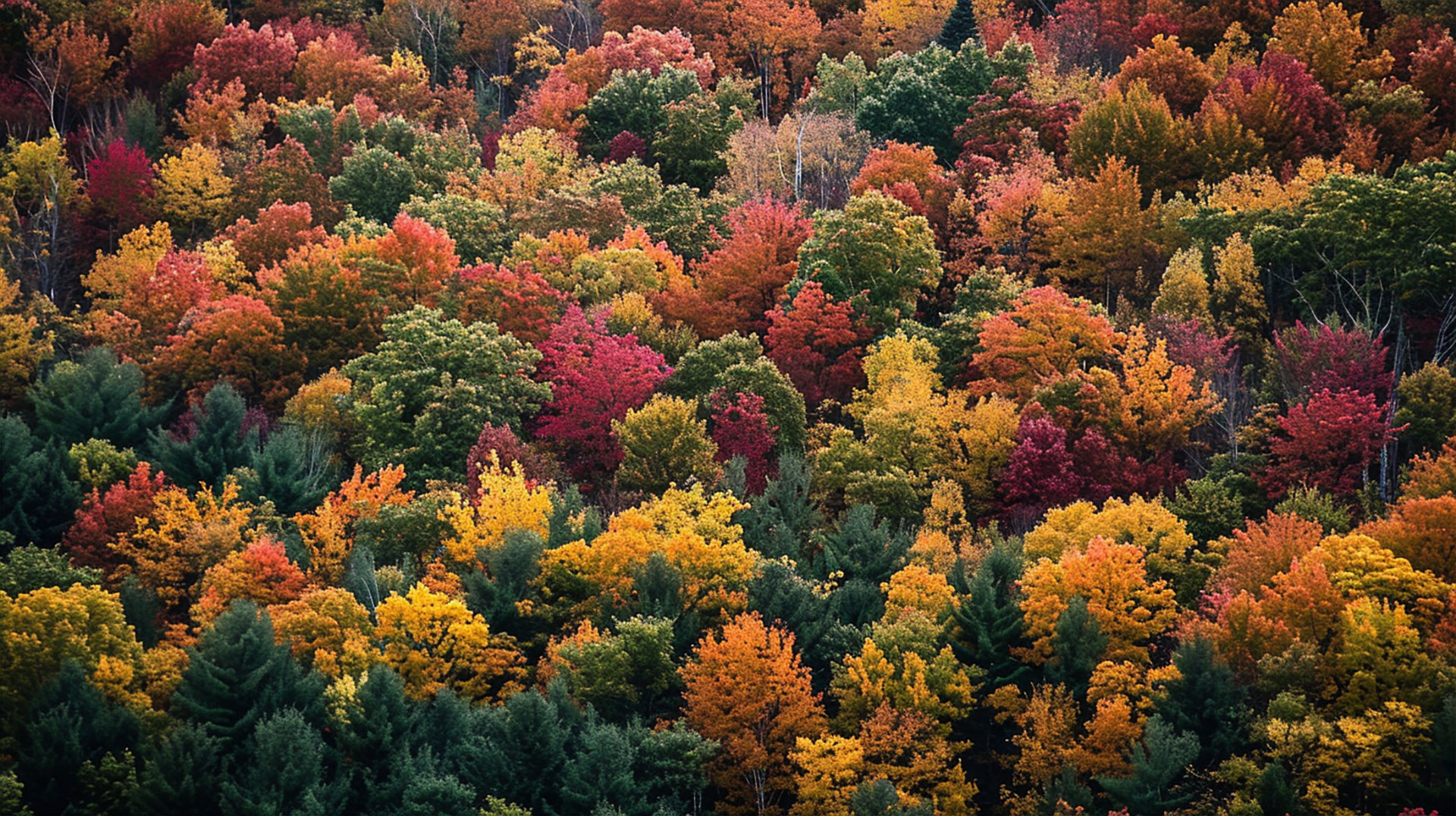 High-Resolution New England Fall Foliage Digital Background