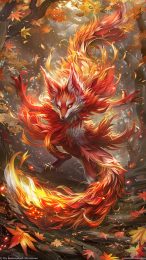 Elegant Nine-Tailed Fox HD Wallpaper for iPhone Users