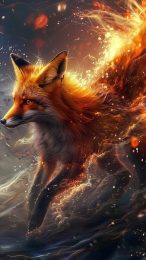 Customize Your Mobile with Nine-Tailed Fox Photo Background