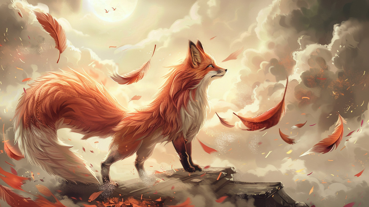 Cute Nine-Tailed Fox HD Wallpaper for Your Desktop