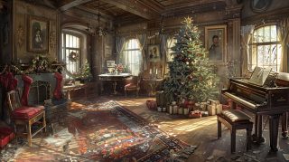 Old Fashioned Country Christmas HD Wallpaper