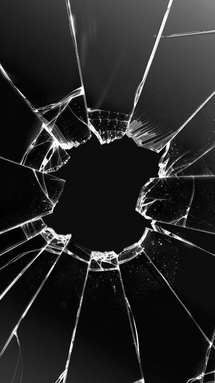 iPhone Broken Phone Screen Wallpaper HD Download