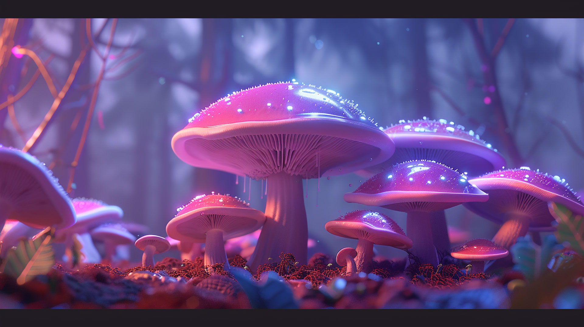 Vivid photos of psychedelic mushrooms in the wilderness