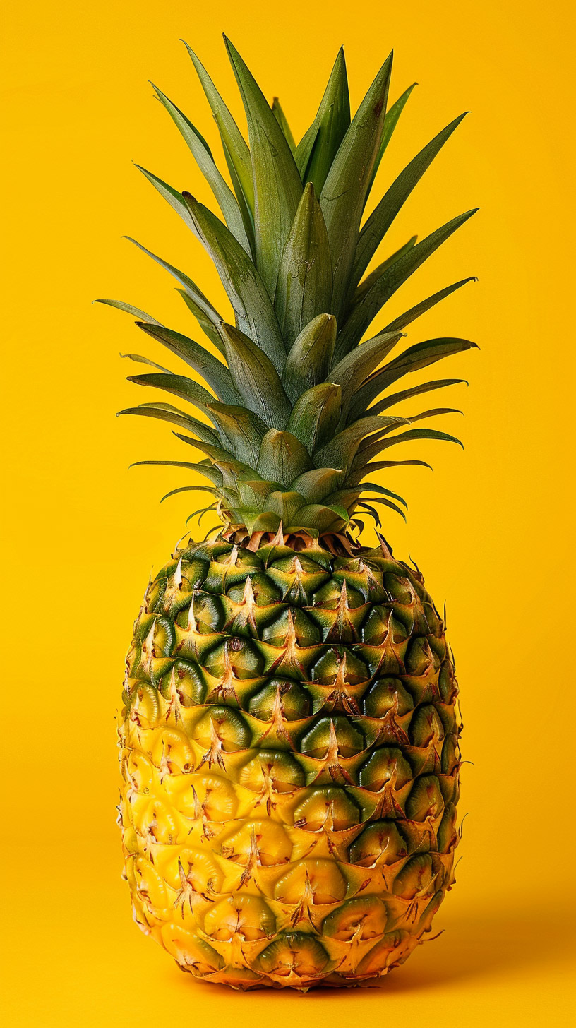 Vibrant Pineapple HD Mobile Wallpaper for iPhone