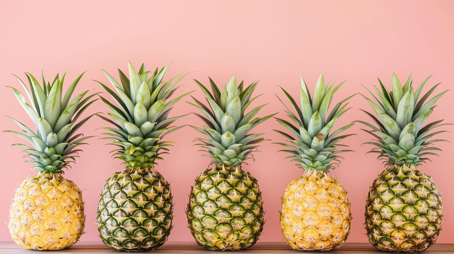 Vibrant Pink Pineapple: 16:9 Wallpaper for Everyone