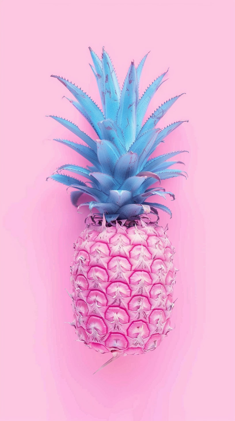 Download Free HD Digital Background of Pink Pineapples