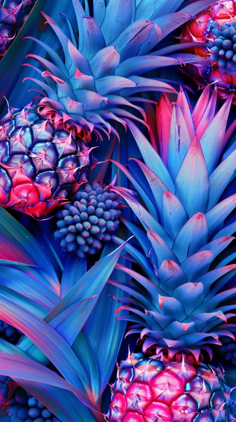 Live Laugh Love: Pink Pineapple HD Background for Mobile