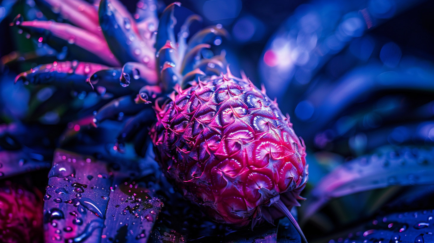 Pictures of Pink and Blue Pineapples in Ultra HD