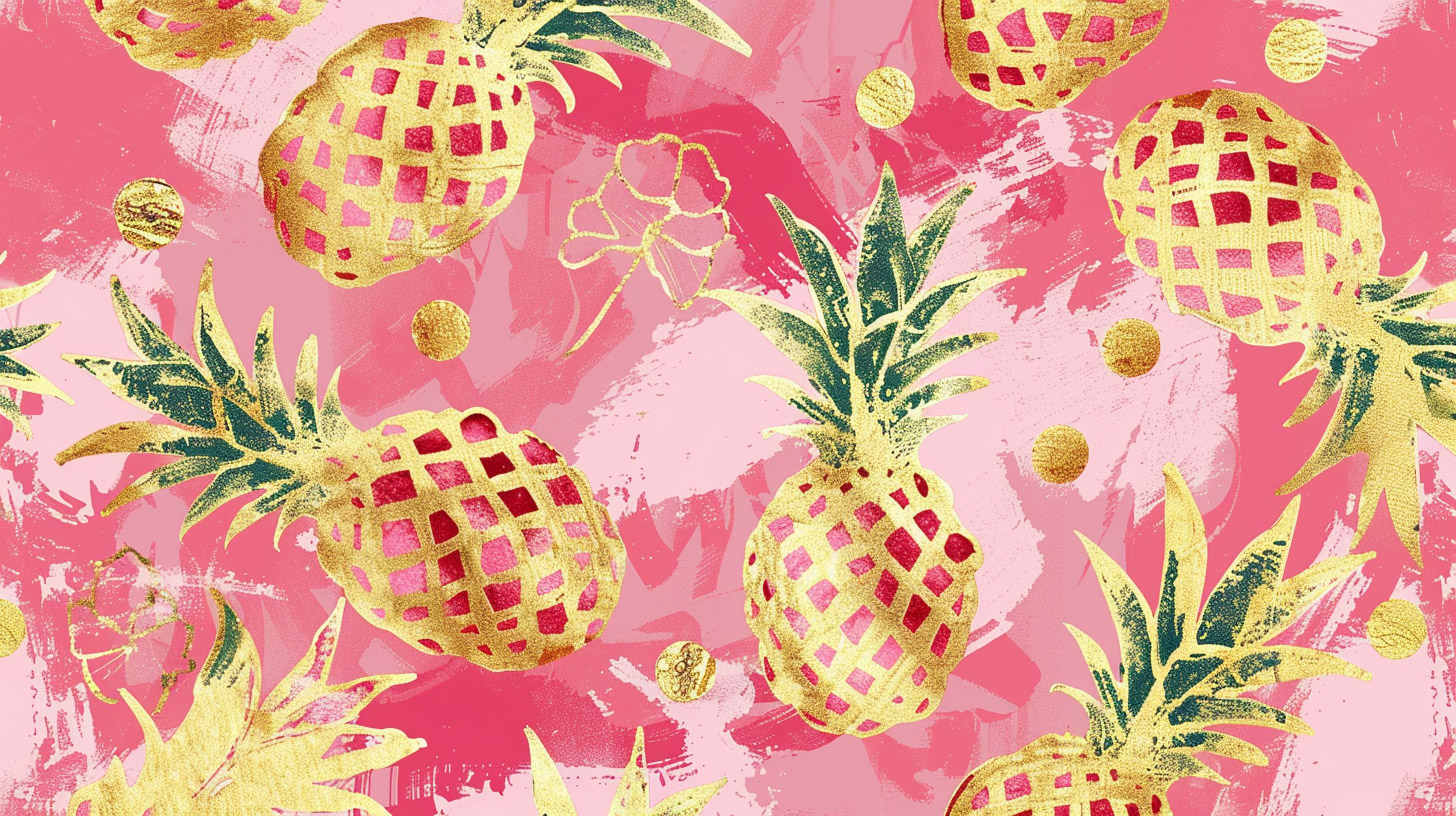 Free Download: Pink Pineapple Wallpaper in 16:9 Format