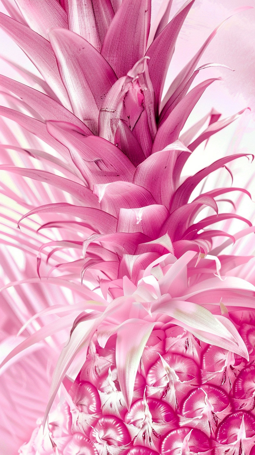 Pink Pineapple HD Mobile Wallpaper for iPhone and Android