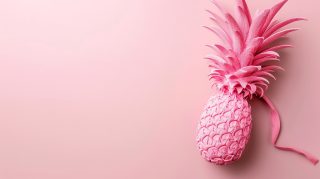 Digital Background: Gorgeous Pink Pineapple Aesthetics