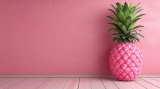 Download Stunning Pink Pineapple HD Wallpaper