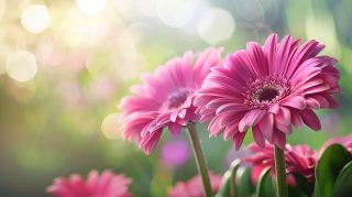 Ultra HD Pink Flowers Desktop Background