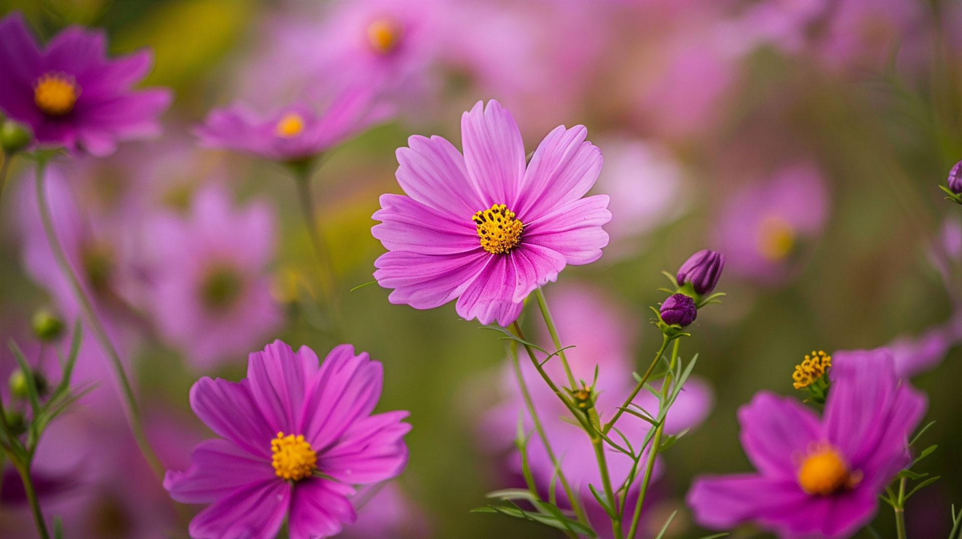 16:9 Pink Flowers Desktop Wallpaper