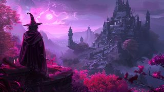 Pink Witchy Desktop Backgrounds in 1920x1080