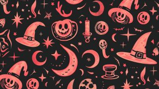 HD Pink Witchy Digital Wallpaper for PC