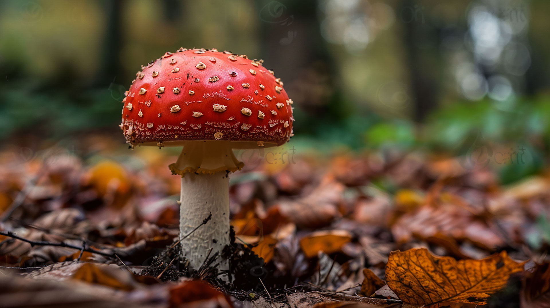 Colorful psychedelic mushroom image for desktop backgrounds