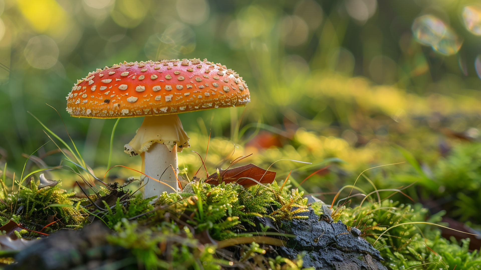 Ultra HD psychedelic mushroom image for PC wallpaper