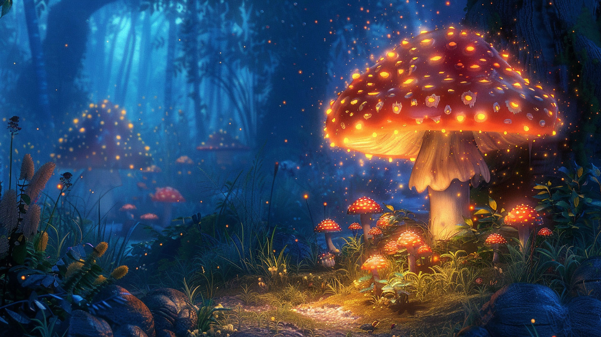 Download 4K psychedelic mushroom wallpaper for desktop backgrounds