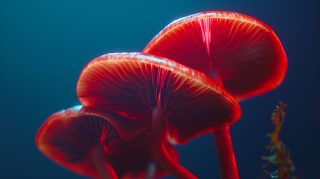 Ultra HD 4K psychedelic mushroom wallpaper for PC screens