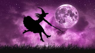 HD Purple Witchy Digital Wallpaper for PC