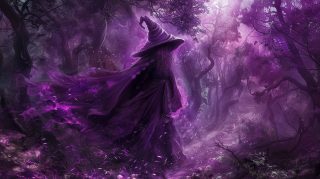 Enchanted Purple Witchy Wallpaper in Ultra HD