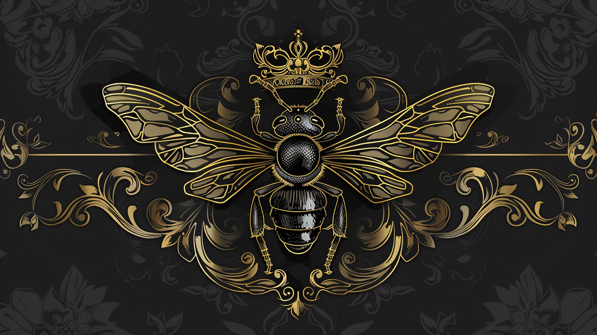 Inspiring AI Wallpaper Featuring Queen Bees for Your PC