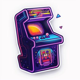 High Resolution Retro Arcade Game Logo for Modern Brands