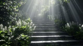 Heavenly Staircase: HD Wallpaper for Desktop