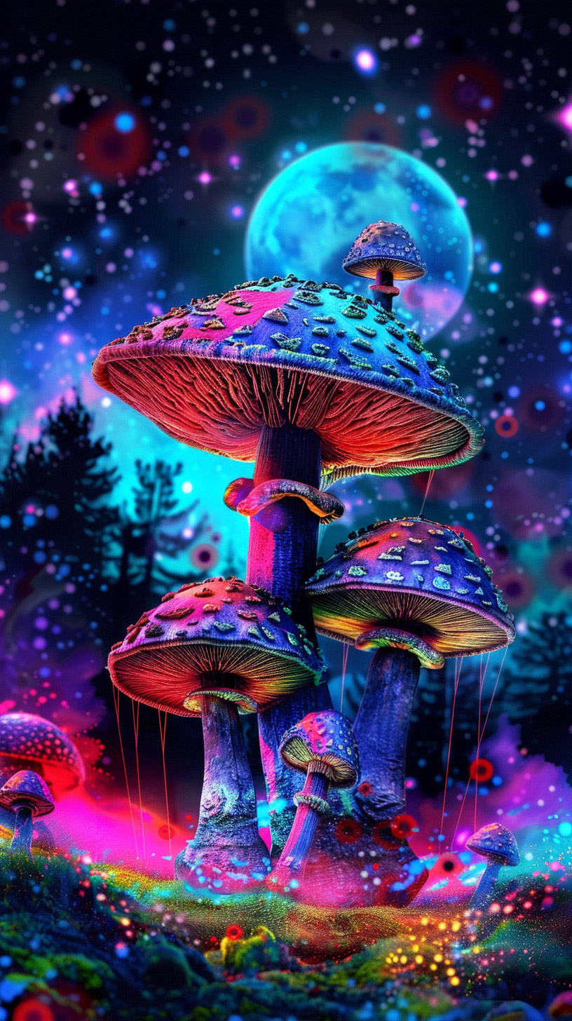 Free Trippy Mushroom Photos for Your Mobile Wallpaper