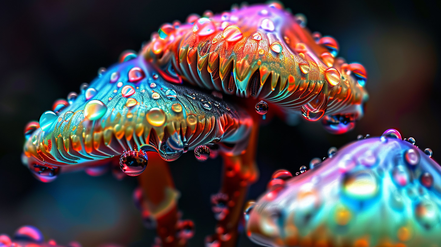 Exploring 16:9 Trippy Mushroom Art for Screens